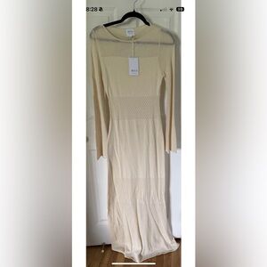 Misa Los Angeles Irene Dress Size M NWT Ivory Color